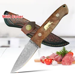 4inch Kitchen Knife Boning Knife Fruit Knife Sharp Damascus Steel Chef Knives Cooking Knife Meat Cutting Kitchen Accessories