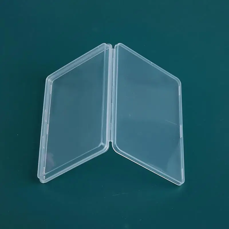 Mini Plastic Box Rectangular Shape Clear Translucent Storage Case Durable Dustproof for  Art Craft Beads