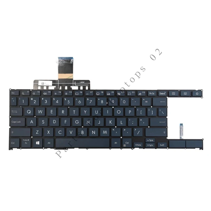 

New For Asus ZenBook Duo 14 UX482 UX482E UX482EA / Pro 14 Duo OLED UX8402 UX8402ZA UX8402ZE Laptop Keyboard US Blue Wiht Backlit