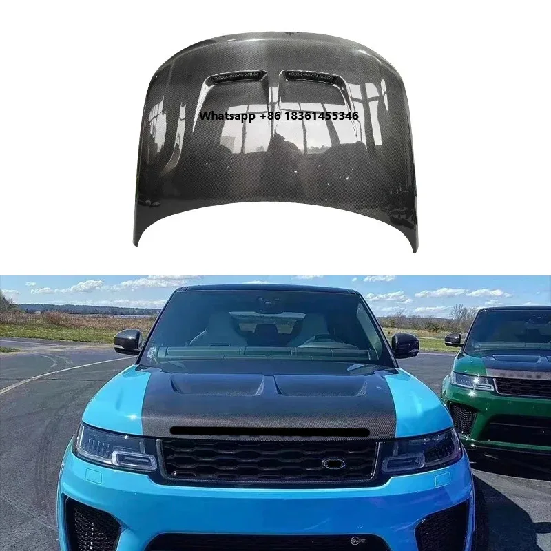 

For Range Rover LR Upgrade Cover Carbon Fiber Engine Hood for 2014-2017 Sport New Condition 2022 SVR
