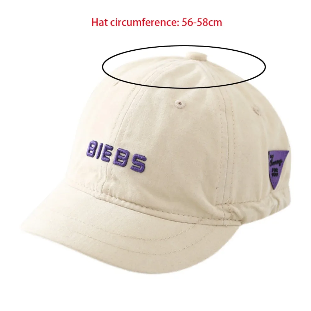 2024 짧은 챙 커플 야구 모자, 자외선 차단 통기성 낚시 모자, 레트로 자수 트럭 운전사 모자