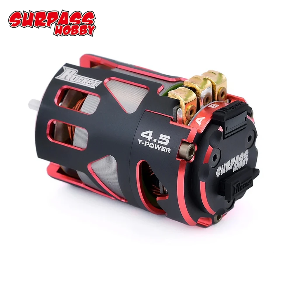 Surpass Hobby Rocket 540 V4S motore Brushless con sensore a 2 poli albero da 3.175mm per F1, 1/12, 1/10 fuoristrada e auto elettrica
