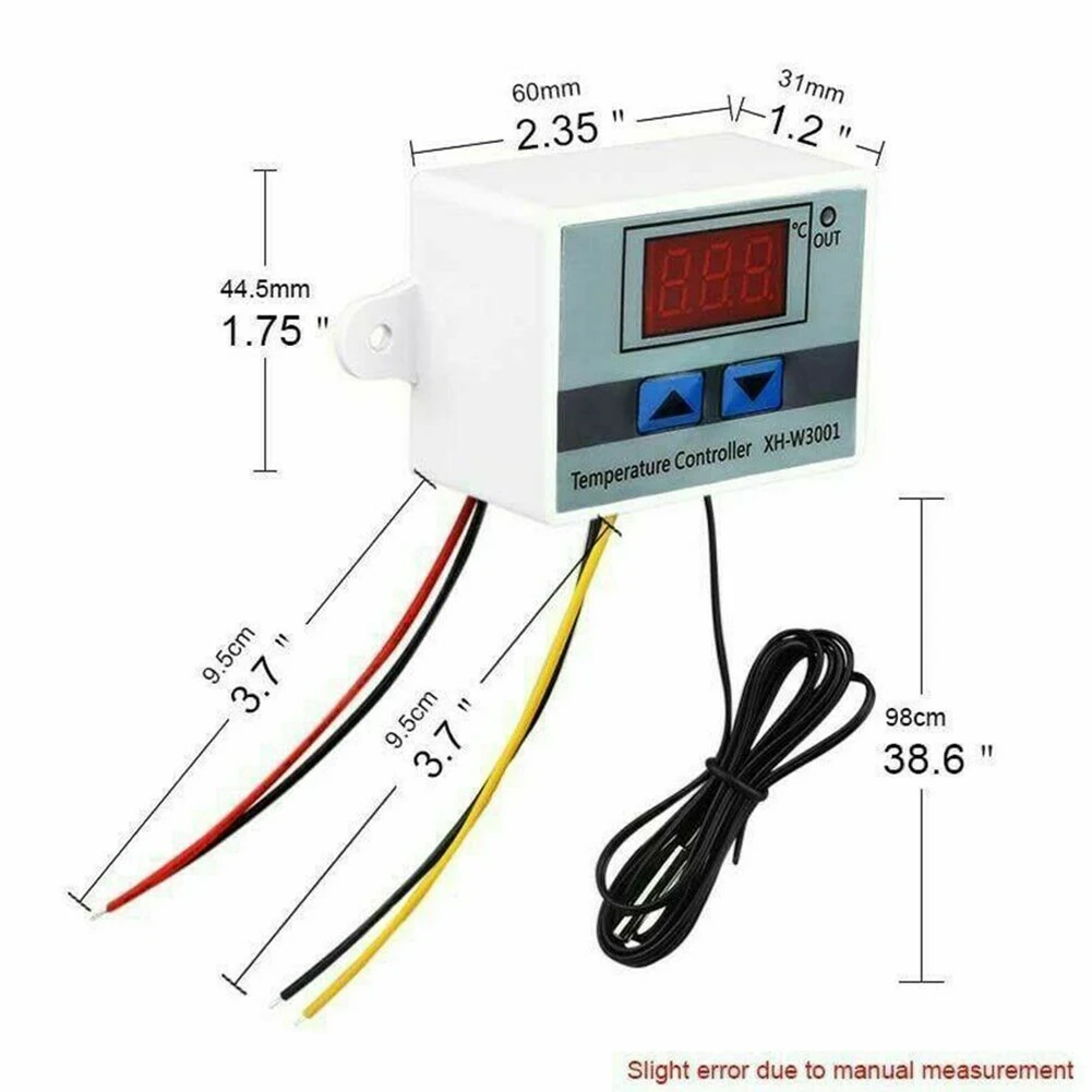 

Optimize the Performance of your Incubator with our 110V Digital Temperature Controller Thermostat Switch Probe Tester