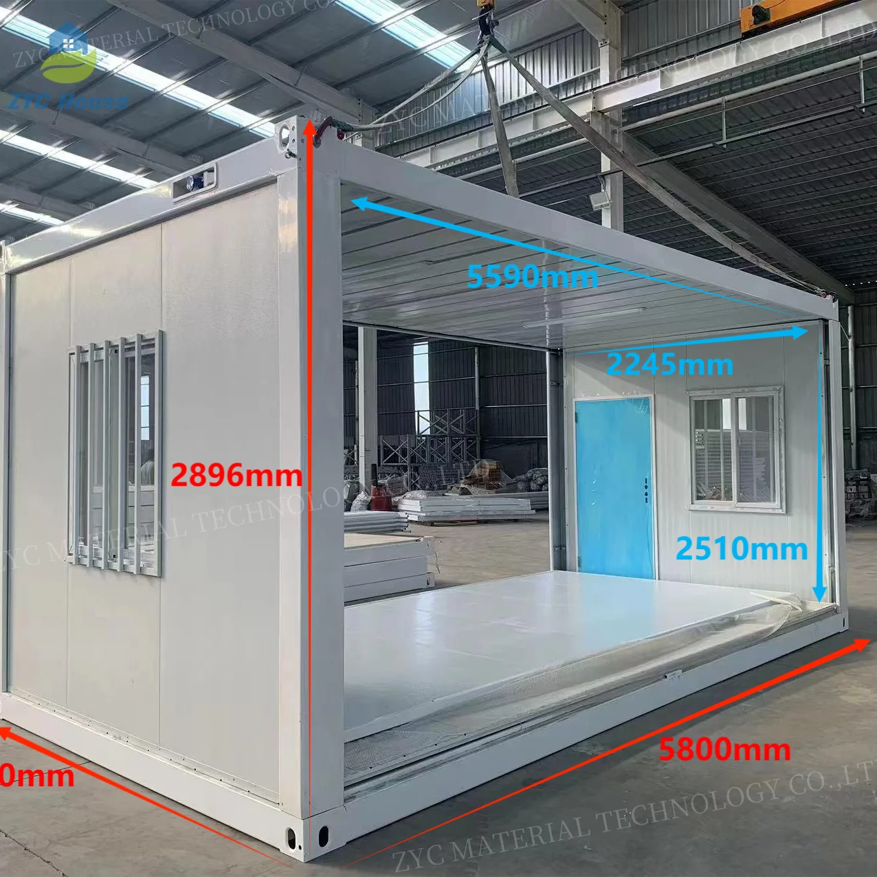 Quick Assembly 20ft Detachable Mobile Container House for Residential Tool Hotel Use Movable Features Kitchen Bedroom Bathroom