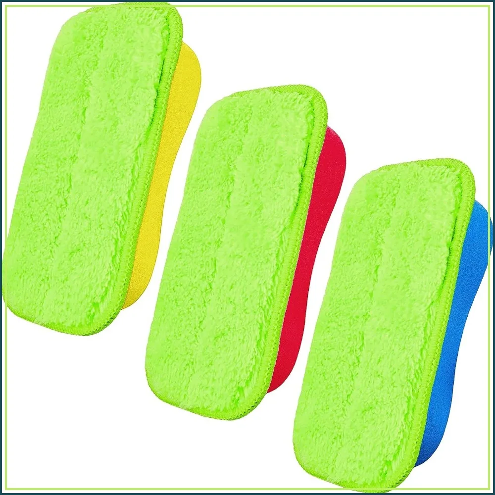 3 Pcs Chalk Eraser Bulk, Dust Free Chalkboard Erasers for School, Blackboard, Dry Whiteboard, Magnetic Reusable, Classroom Office