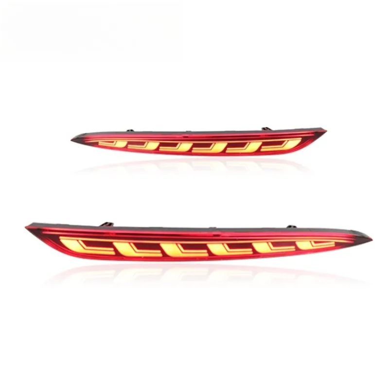 ل تسلا نموذج Y 2020-2022 زوج LED الخلفية بار ضوء تعديل المصد الخلفي ضوء أضواء الضباب DRL بدوره إشارة مصباح مكبح #2