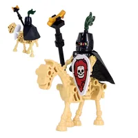 Medieval series, Skeleton Soldiers, Skeleton Knights Corps, armed dolls, building blocks, birthday gifts, desktop ornaments. 3