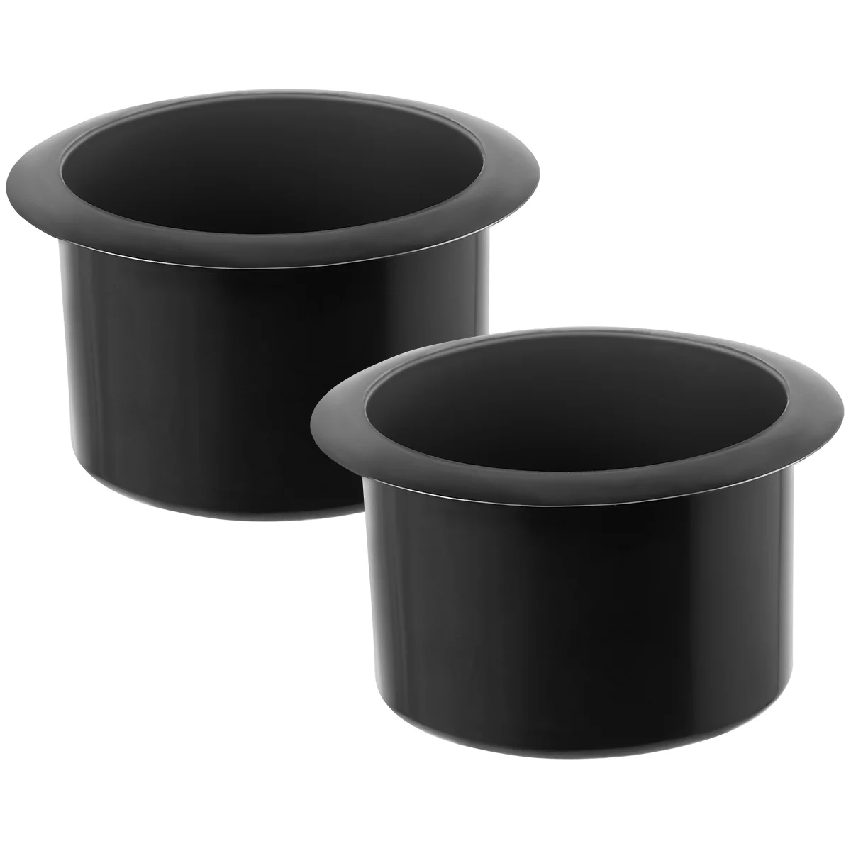 OUNONA 2PCS Black Plastic Recliner Handles Replacement Cup Holder Insert for Sofa Boat Couch Recliner Car Truck Table