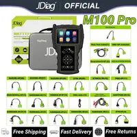 JDiag M100 Pro escáner de diagnóstico de motocicleta herramienta de diagnóstico de fallos OBD2 lector de código de motocicleta para BMW Kawasaki Yamaha Suzuki KTM