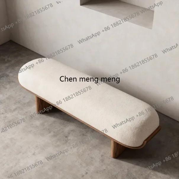 

z10Bedroom End-of-Bed Stool Living Room Dining Room Simple Fabric Long Strip Cloakroom Shoe Changing Stool