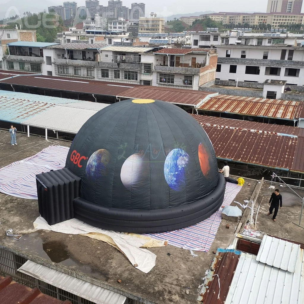 Barraca inflável da projeção da abóbada inflável do planetário de 8m (26,25 pés) com ventilador para a escola