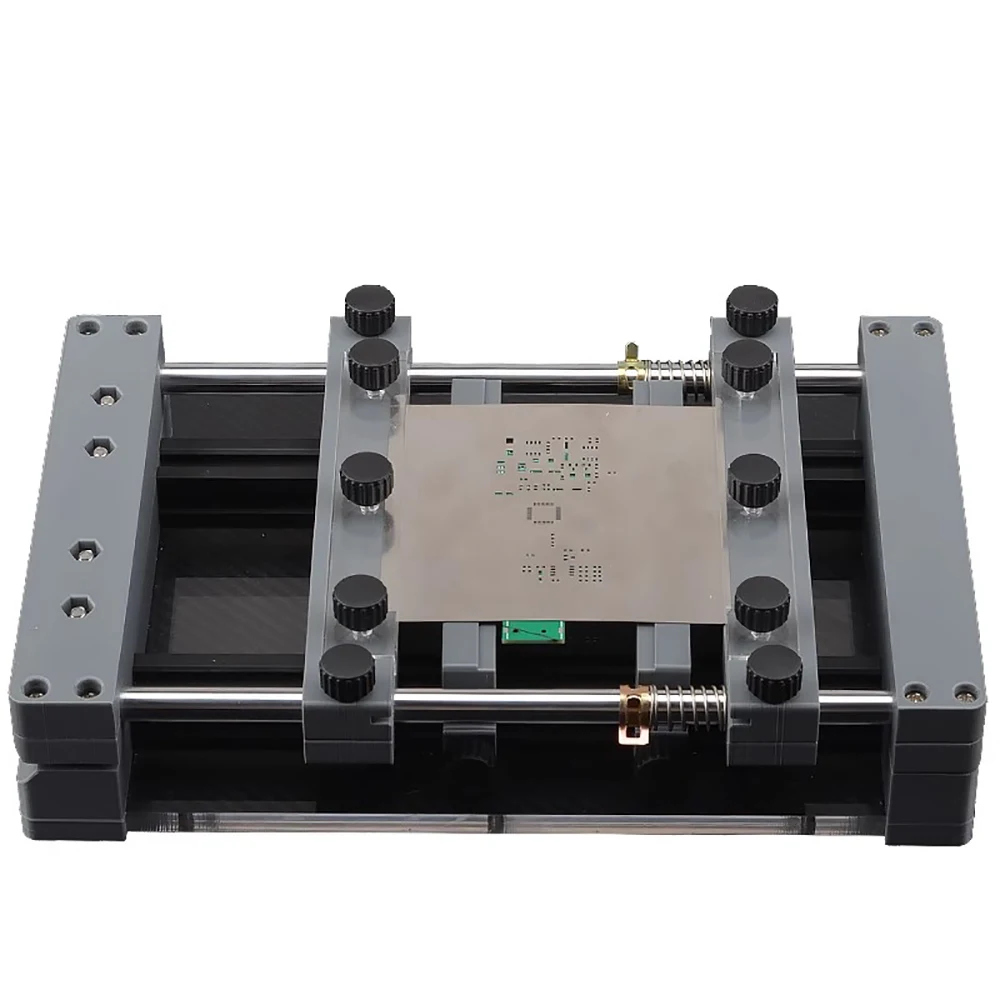 Manual Screen Printing Machine for PCB - Compact Benchtop Solder Paste Stencil Printer 130x130mm Printing Area