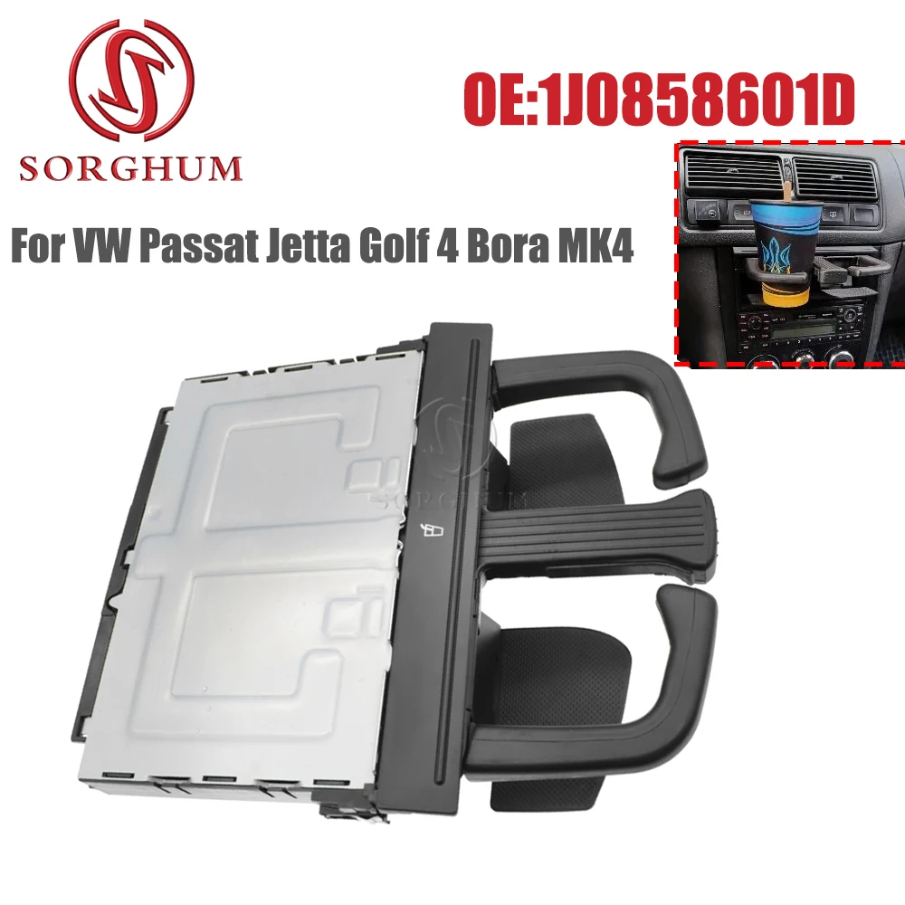 SORGHUM 1J0858601C 8P0885995B Beverage Bottle Mount Stand Foldable Water Cup Drink Holder For VW Jetta Golf 4 Bora MK4 Audi A4L