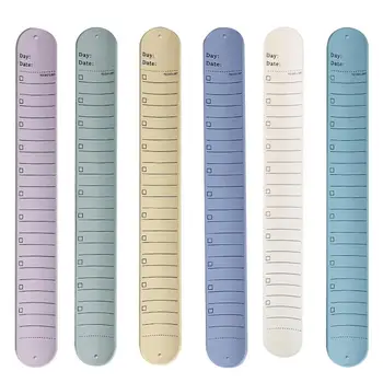 Silicone Reminder Bracelet Silicone Slap Bracelets Erasable To Do List Wrist Notepad Silicone Nurse Notepad Reusable Waterproof