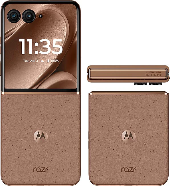 هاتف موتورولا موتو رازر 50 الترا سنابدراجون 8s Gen3 6.9 بوصة شاشة مطوية بقطب 165 هرتز 50 ميجابكسل 45 وات شحن سريع NFC IPX8 هاتف محمول أصلي