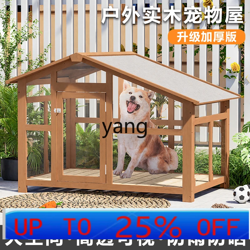 LH Outdoor Warm Rainproof Four Seasons Universal Dog Cage Outdoor Pet Nest House