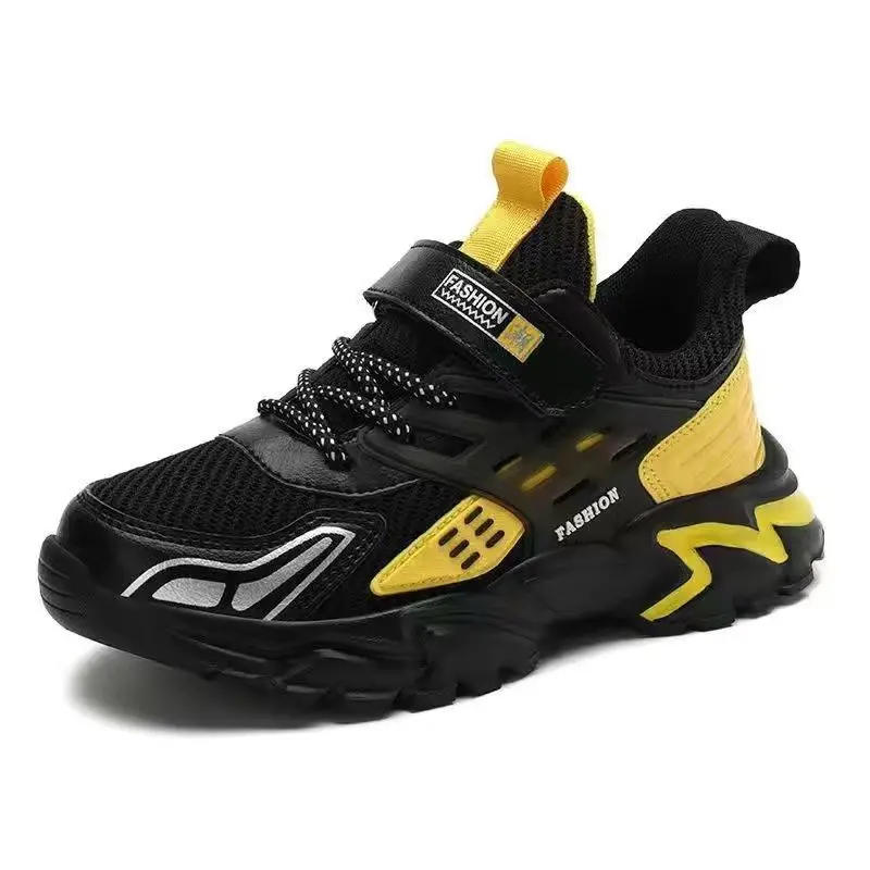 

Модная обувь для девочек, осень 2024, новые детские кроссовки, удобная сетчатая обувь для мальчиков с мягкой подошвой, простая универсальная повседневная обувь для девочек