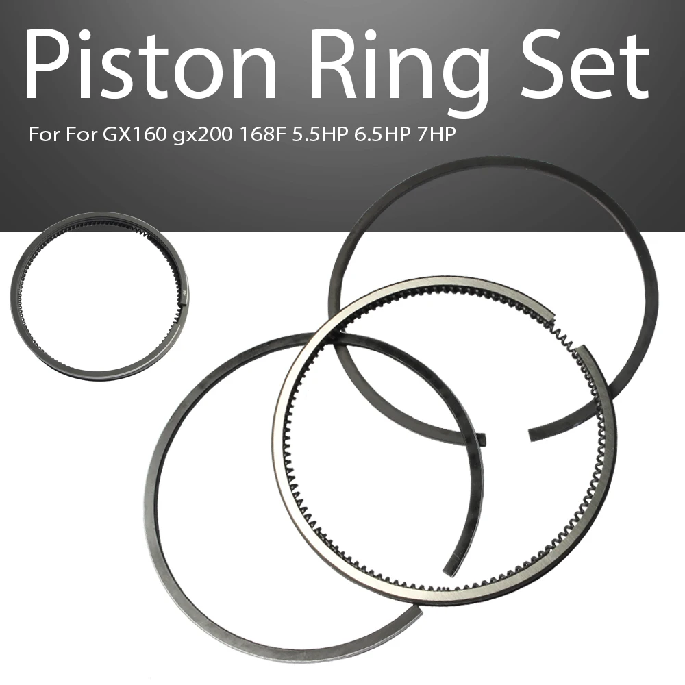 

Piston Ring Set For GX160 200 168F 5.5HP 6.5HP 7HP
