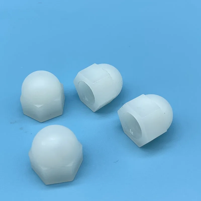 

10Pcs Acorn Cap Nut M3 M4 M5 M6 M8 M10 M12 White Nylon Dome Cap Nuts Blind Nuts Caps Covers Hex Dome Acorn Nut Grade 4.8