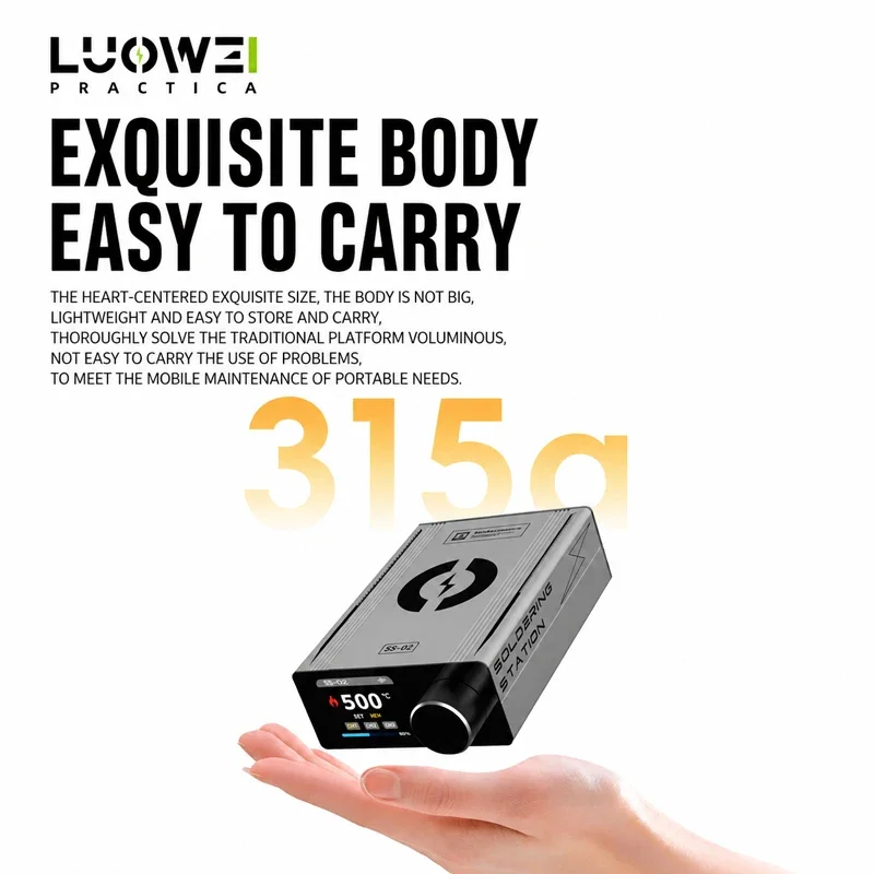 

LUOWEI LW-SS02 180W Desktop Soldering Station C210 C245 C115 Handle For Mobile Phone Motherboard Precision Flying Wire Welding