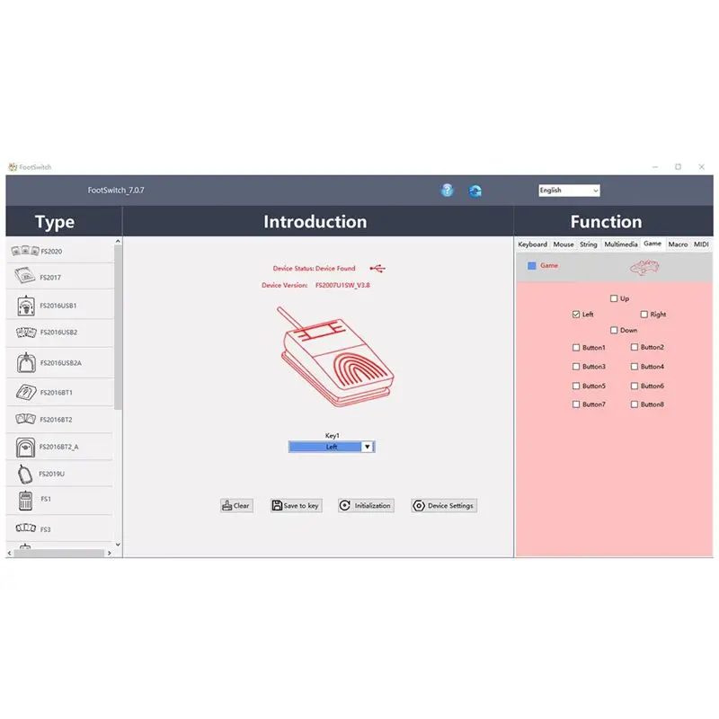 Superior USB Foot Switch Keyboard And Mouse Adapter For Computer Multimedia String Ultrasound Image