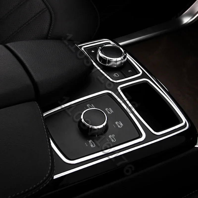 Car Center Console Trims frame For Mercedes Benz ML320 350 2012 GLE W166 coupe c292 350d GL450 x166 GLS amg Accessories