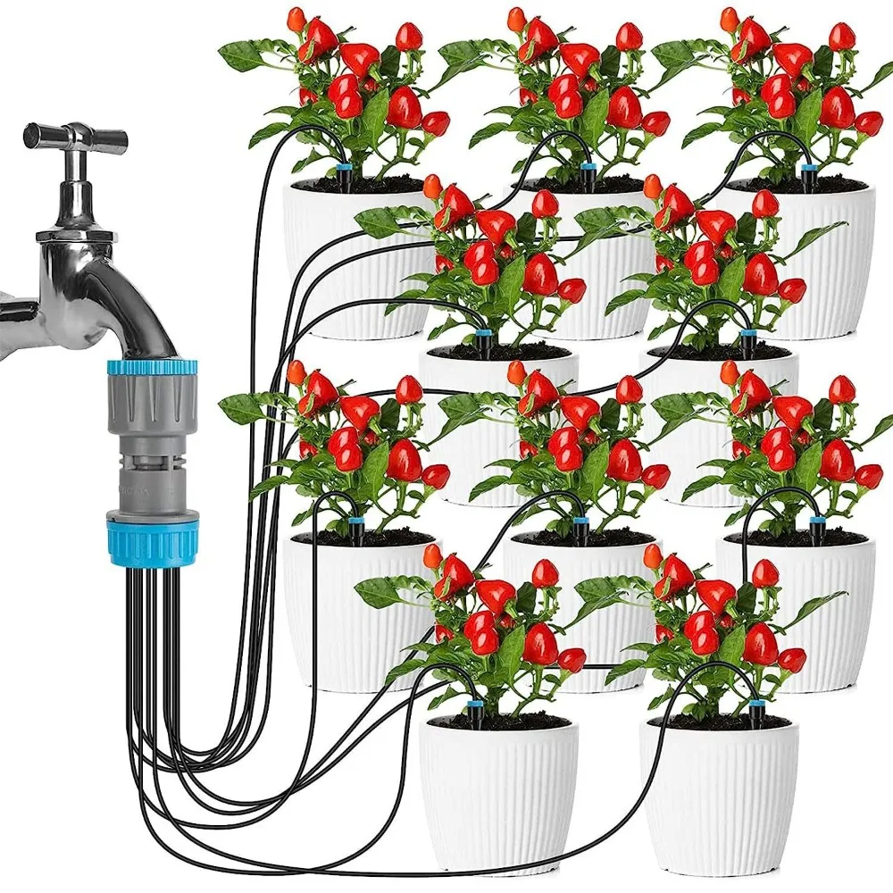 Kit Sistema De Irrigação Automática, Gotejador De Seta, Vaso De Flores, Dispositivo De Rega, Ferramentas De Jardinagem, Kit De Rega De Plantas, 10 Cabeças