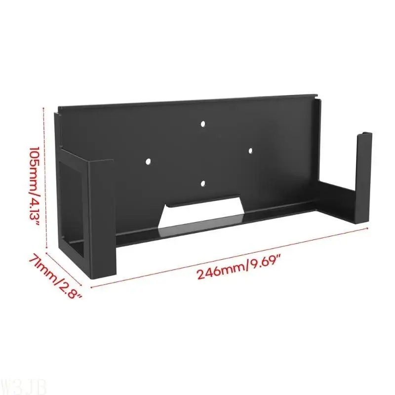 W3JB Robuste Metallhalterung zur Wandmontage, praktischer Gaming-Setup-Rack mit Kabelmanagement für X – Detail 6