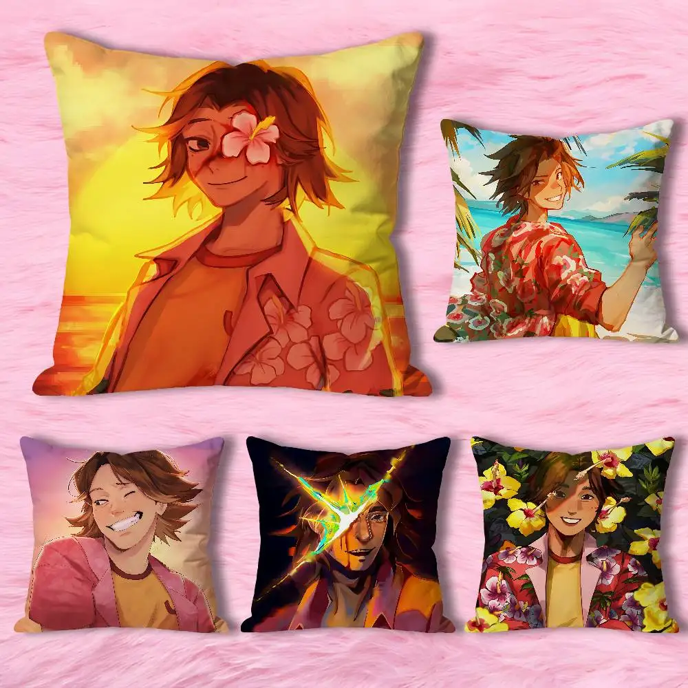 D-Daisuke M-Mouthwashing Print Pillow Case Aesthetic Bedroom Decor 30x30 40x40 45x45 50x50 60x60 65x65cm