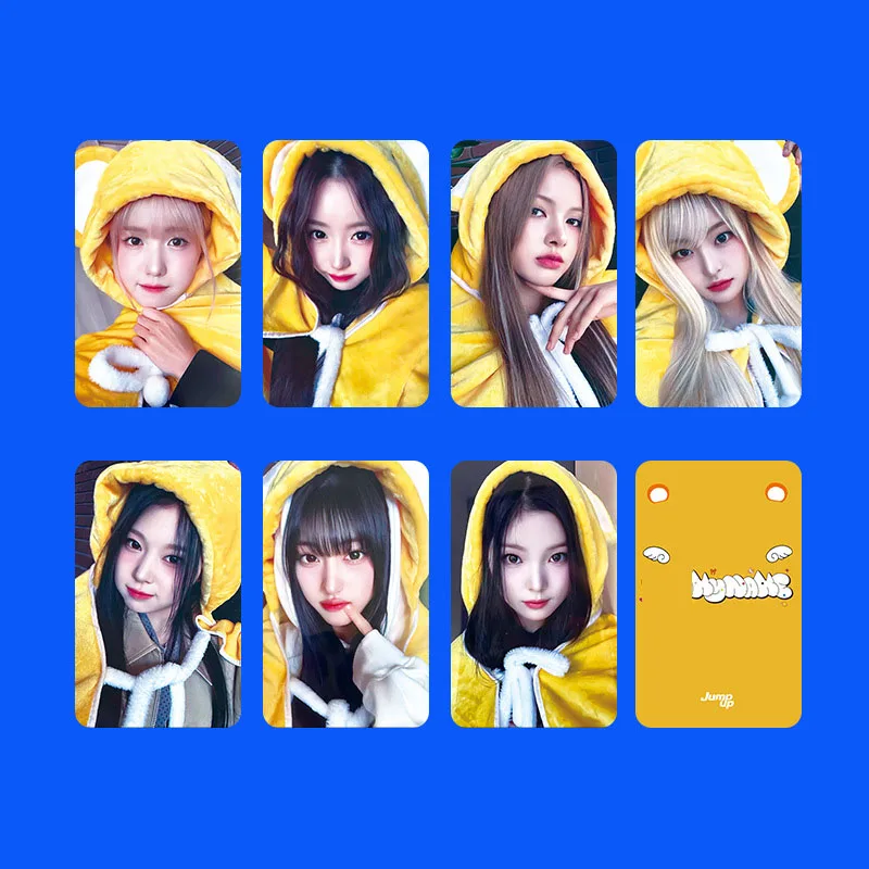 Kpop SAYMYNAME Debut Album JUMPUP Photocard 7pcs/Set Double Sides Pritning Korean Style LOMO Card DOHEE KANNY Fans Collection