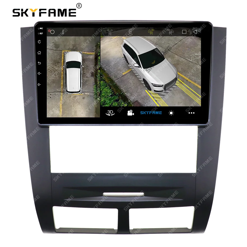 Skyfame إطار السيارة فآسيا محول أندرويد راديو داش تركيب لوحة عدة لسانج يونج ريكستون موسو
