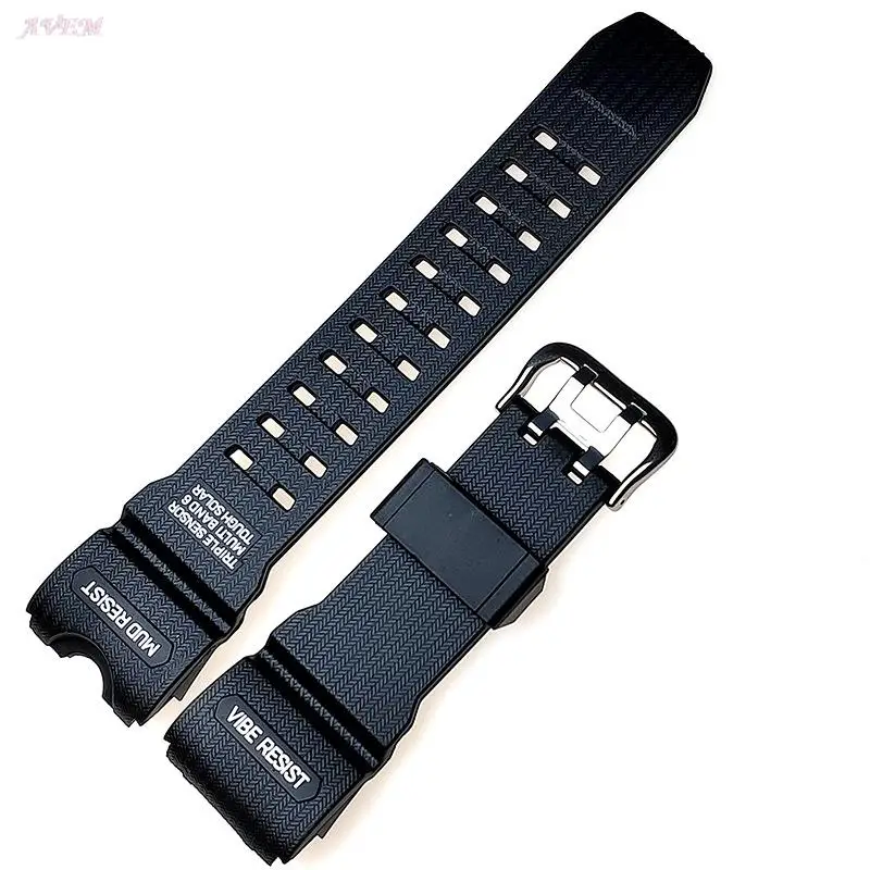 Silicone Strap Watchband for Casio G-Shock GWG-1000GB Black Resin Waterproof Men Replacement Bracelet Band Watch Accessories