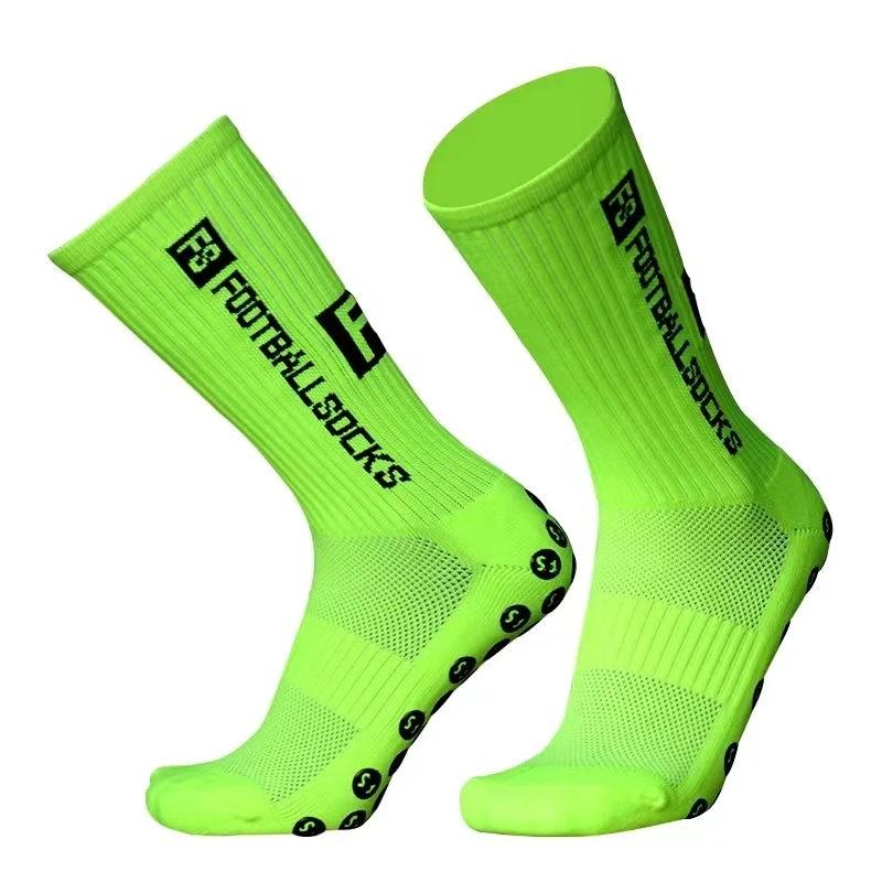 3/1 Paar Nieuwe Stijl FS Voetbalsokken Ronde Siliconen Zuignap Grip Anti Slip Voetbalsokken Sport Mannen Vrouwen honkbal Rugby Sokken