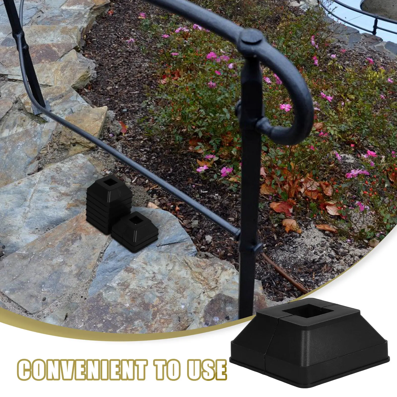 8Pcs Decorative Railing Cap PVC Fence Parts Post Protector Enhance Visual Appeal Easy Install for Various Railings Fences