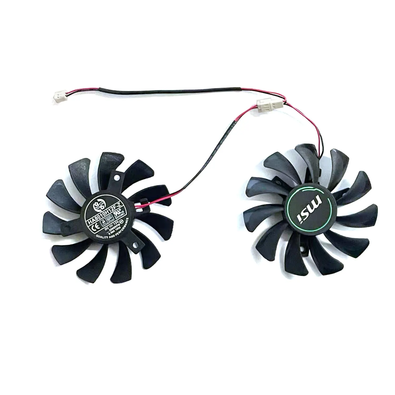 

HA8010H12F-Z 2PIN GTX1650 GPU fan for MSI GEFORCE GTX 1650 Super Ventus XS graphics card fan