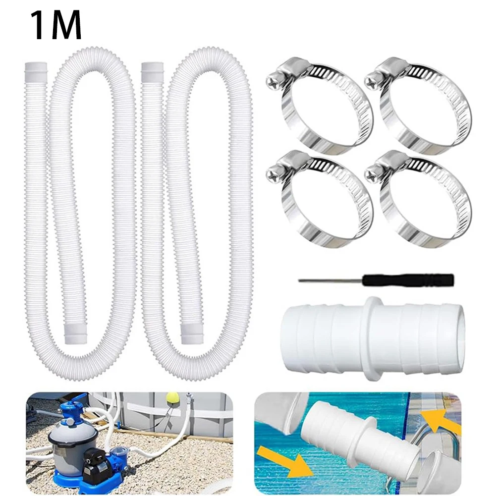 32 mm For Pool Hose Designed for For Pool Pump Applications Weatherproof and Flexible with Complete Accessory Set