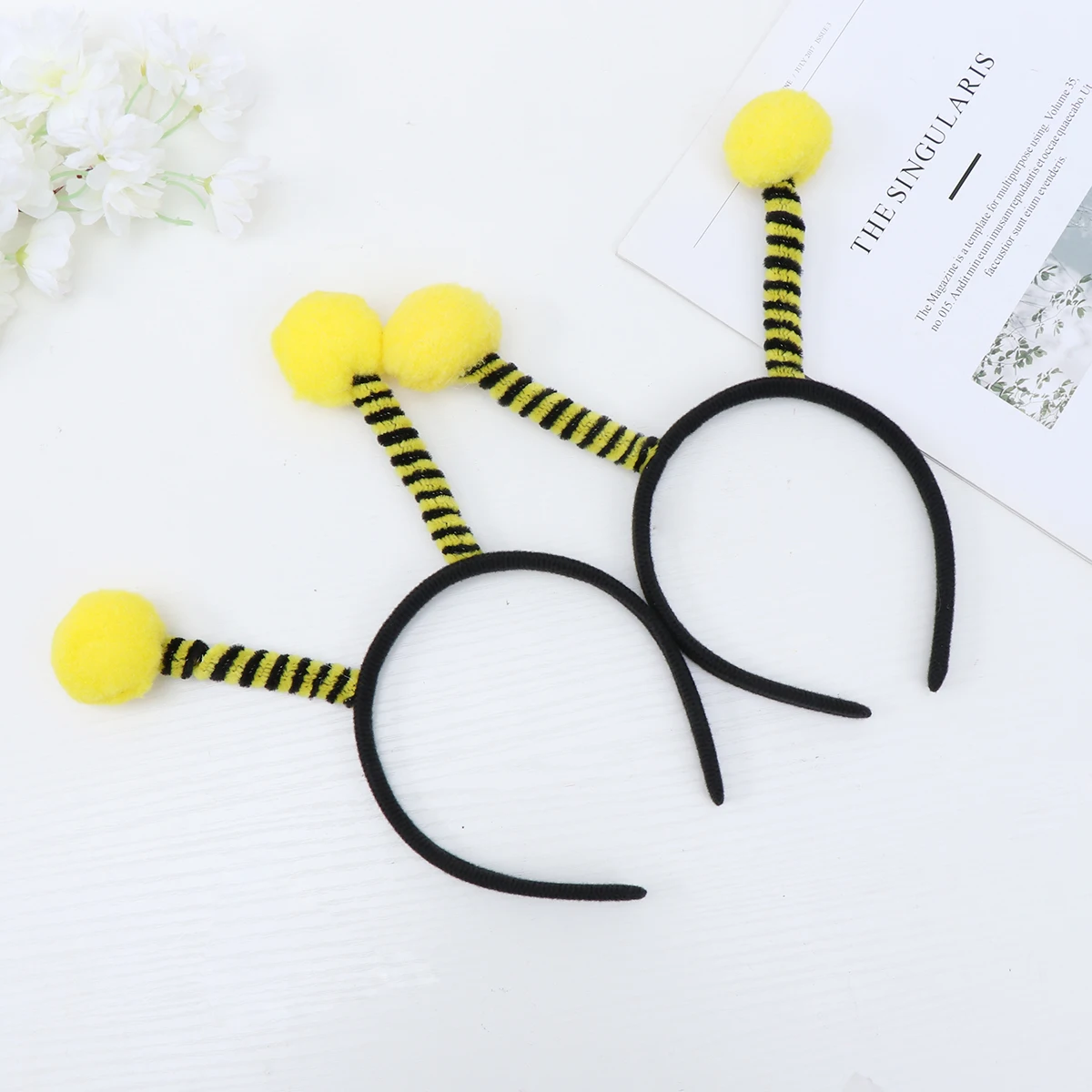 4 Uds. Diadema de abeja, accesorios bonitos para el cabello de fiesta para niños, diadema de actuación de Cosplay de cumpleaños y Navidad