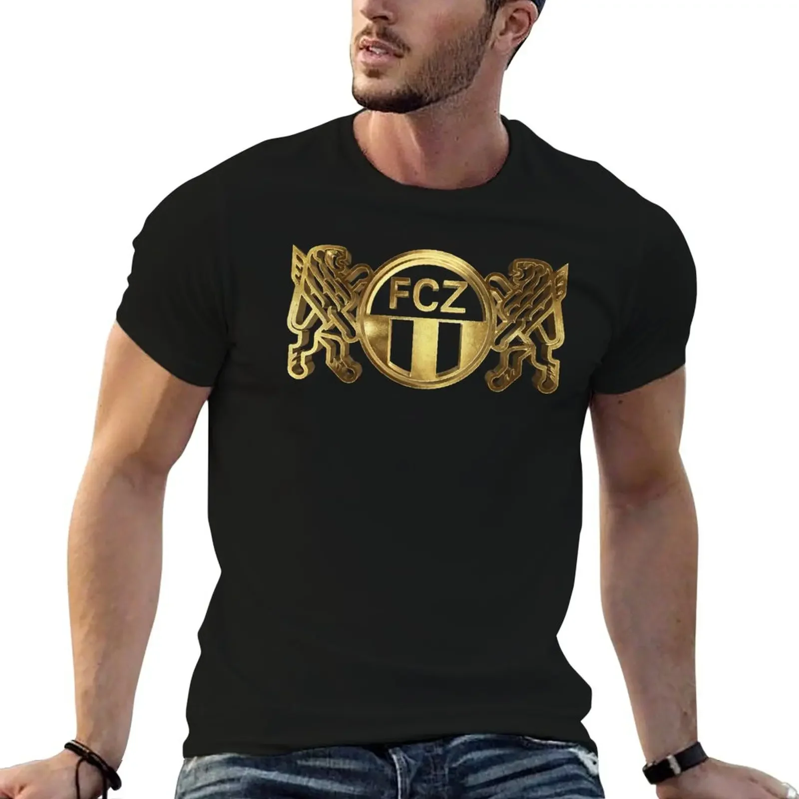 

Golden Zurich Football Casuals Ultras Switzerland T-Shirt affliction shirts baggy shirts designer t shirt men