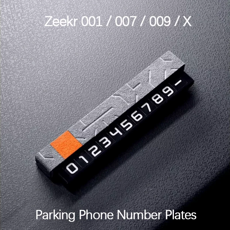 

ZEEKR 001 009X2021 2022 2023 Центральная панель управления парковочные номерные таблички телефона из алькантары замшевые аксессуары для интерьера