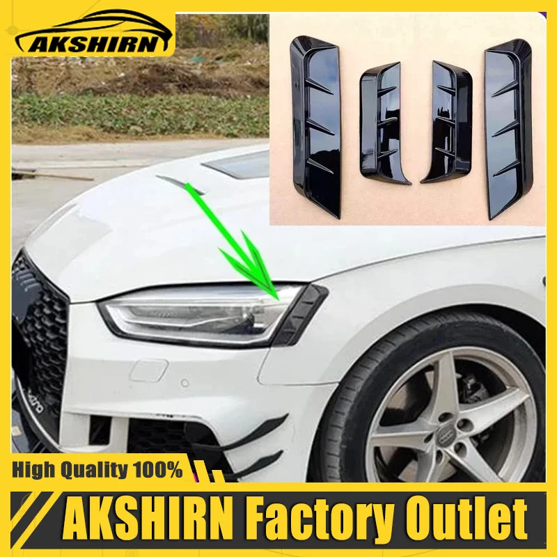 For Audi A5 S5 Sline 2017 2018 2019 2020 2021 2022 Front Headlamp Rear Light Trims Eyelid Eyebrow Exterior Parts