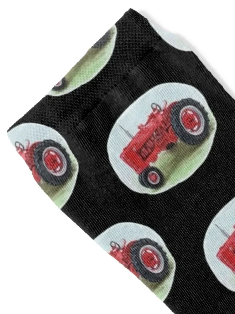 Farmall Tractor (black background) Socks custom sports loose floral Boy Socks Women's