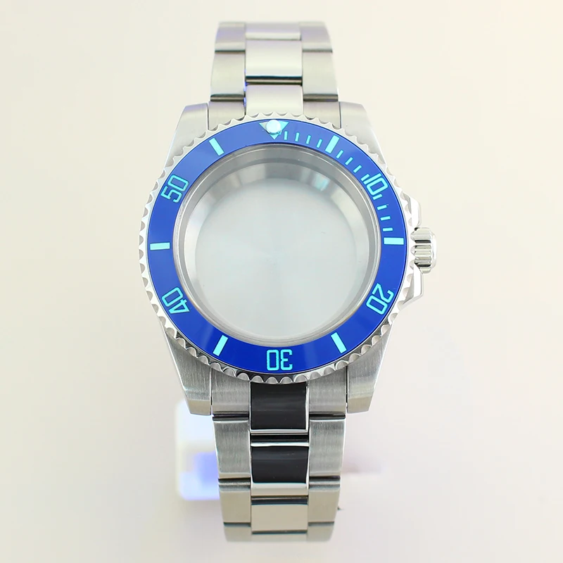 40mm 200m à prova d'água NH35 NH34 Acessórios para caixa de relógio para NH35 NH36 4R36 NH70 NH72 Miyota8215 Eta2824 PT5000 Movimento C3 Moldura