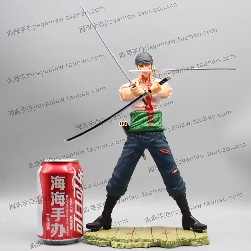 31cm One Piece Figures GK Roronoa Zoro Action Figurine PVC Anime Versus Hawkeye Zoro Collection Model Toys Ornamen Gifts