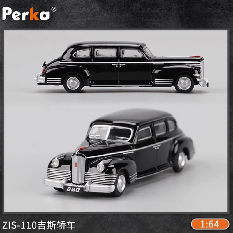 

Perka масштаб 1:64 GIS ZIS-110 седан сплав имитация модели автомобиля статическая коллекция Decoratede праздничные подарки игрушки сувенирный подарок