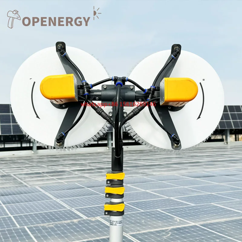 

Photovoltaic Solar Panel Cleaning Machine with Washing Equipment Tool Brush Cleaner