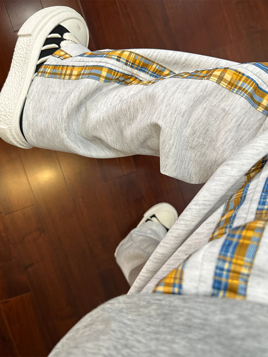 

Мужские спортивные брюки прямого кроя на флисовой подкладке, повседневные теплые брюки для осени и зимы, Cleanfit Tee Stripes American Sle