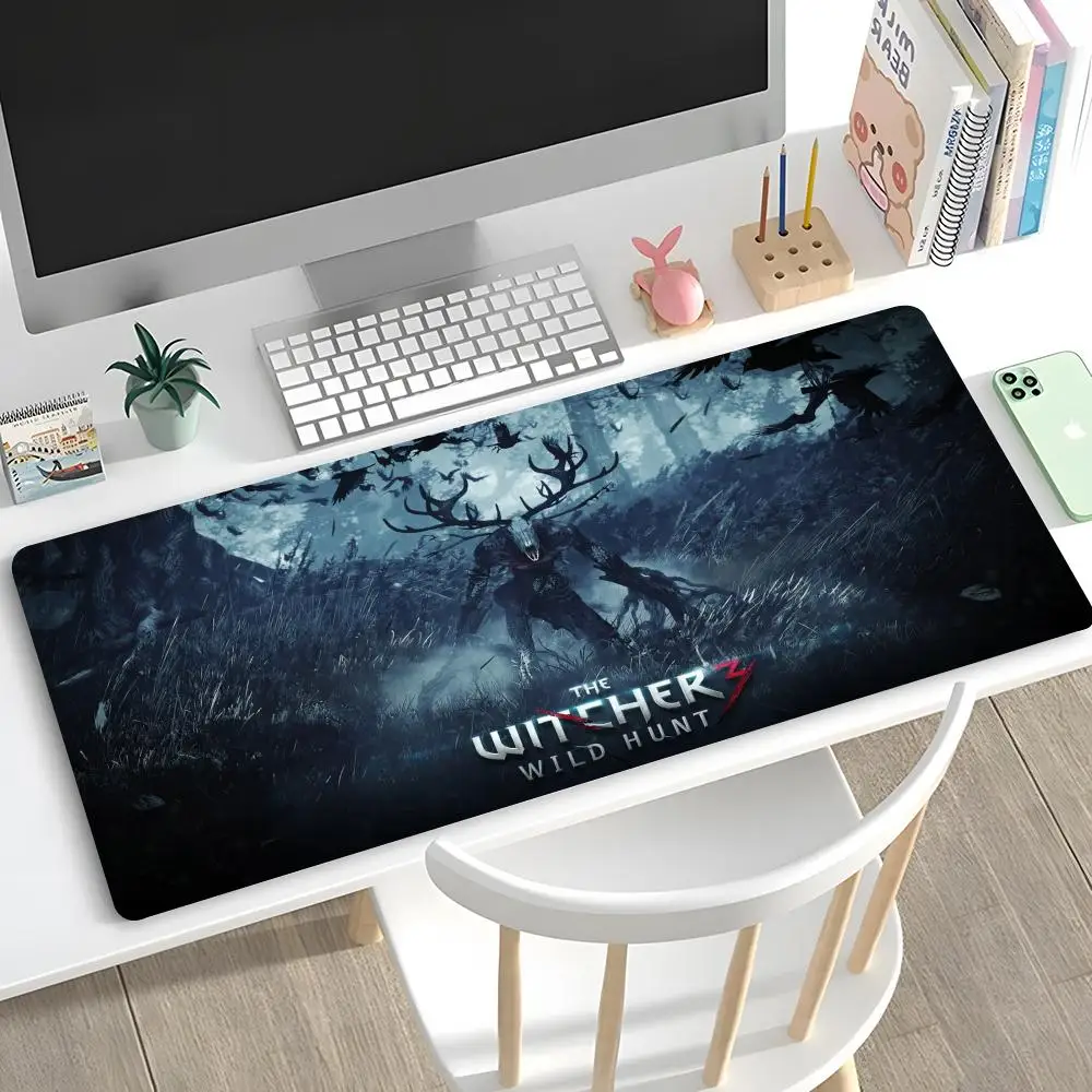 The Witchers Mouse Pad Desk Mouse Pad Cute HD Desk Pad Extended Gaming Keyboard Mats Large XXL Gamer Mousepad 90x40