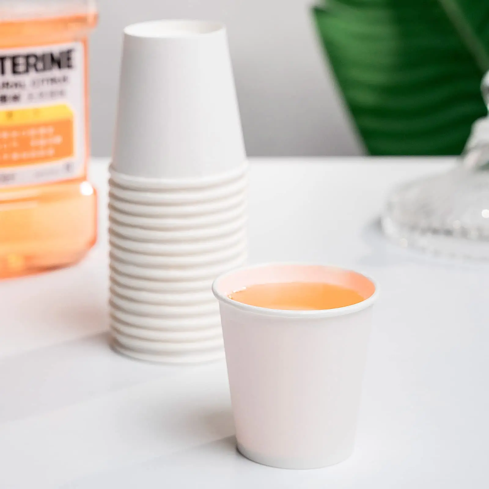 

Disposable Paper Cups for Bathroom, Mouthwash Cups, Small Snack Cups, Ideal for Bathroom, Home,Party, 50 Count