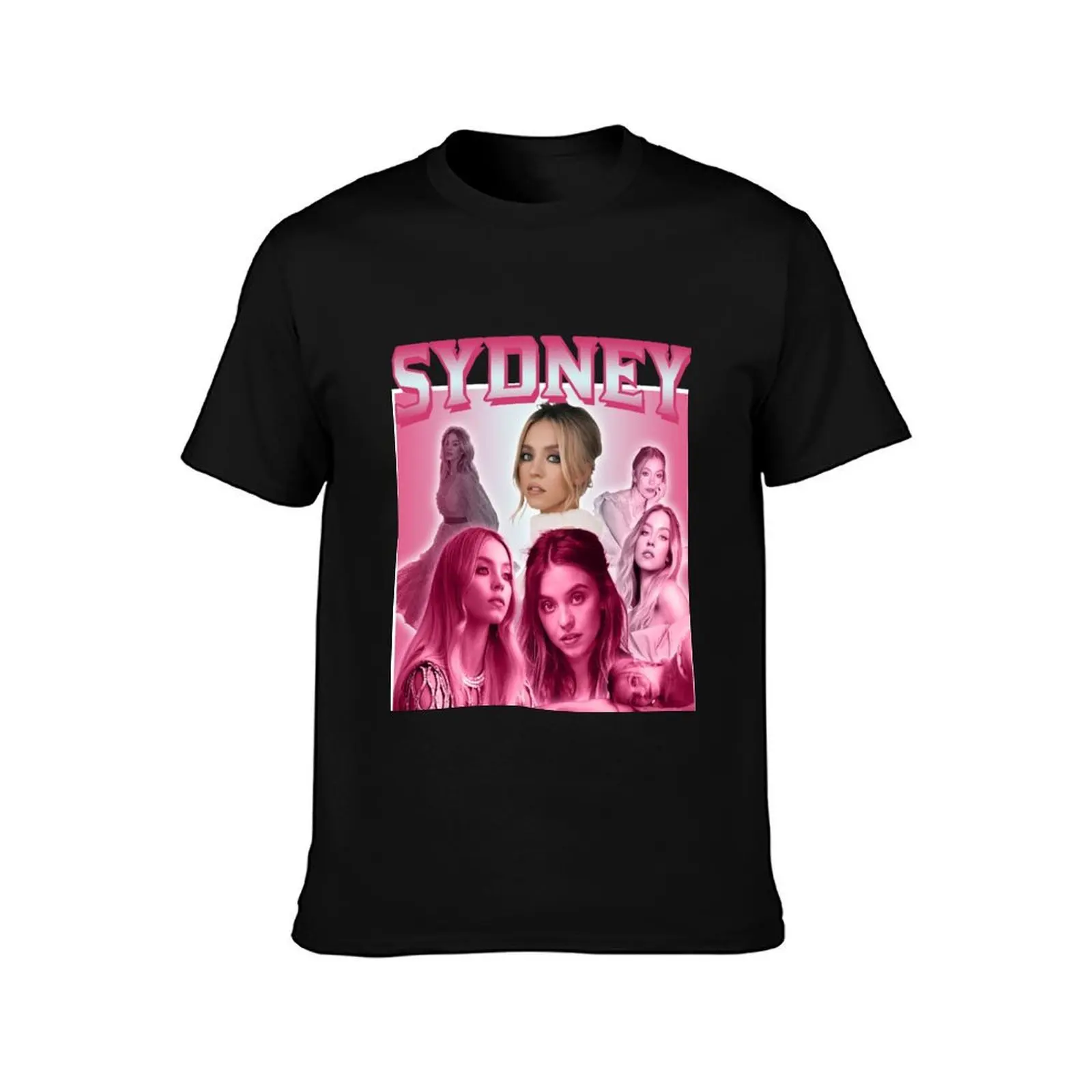Sydney Sweeney T-Shirt, Summer Casual Cotton Tee, Oversized Streetwear Tops, Vintage Graphic Print, Loose Fit Short Sleeve