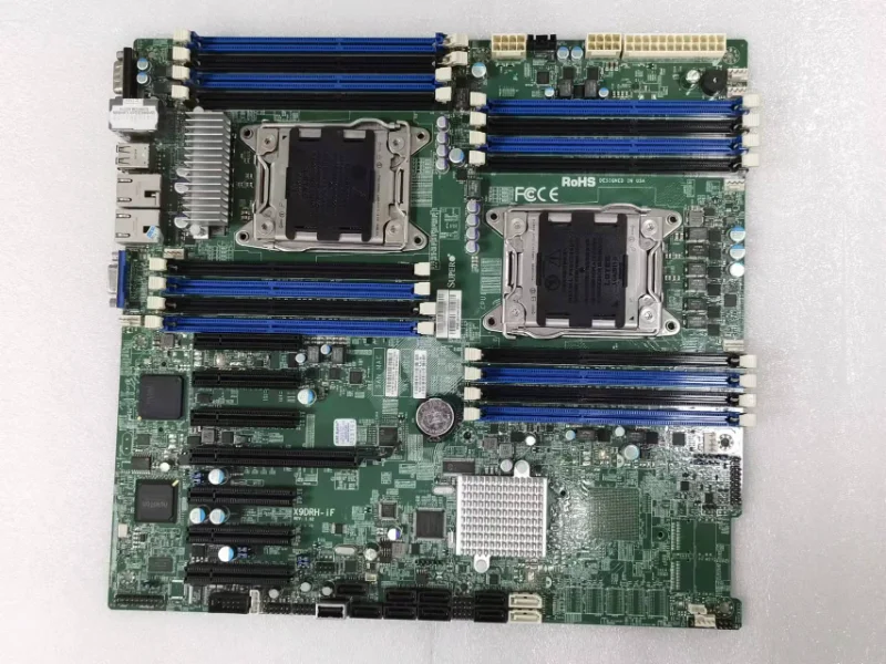 Placa base de servidor X79 de doble canal, X9DRH-iF, DDR3, siete ranuras PCI, compatible con división, 2011